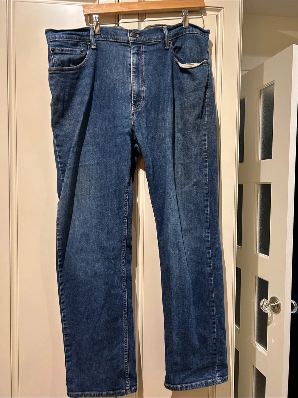 Levi's Men's Dark Blue Straight Jeans 505 40/32